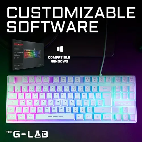 The G-Lab KEYZ CAESIUM TKL RGB AZERTY Membrane - vue 3