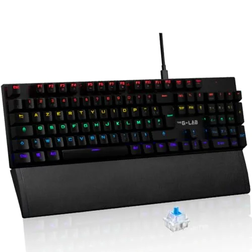 The G-Lab Keyz Carbon E Mécanique Switch Bleu AZERTY