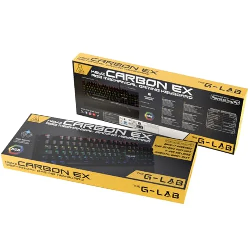 The G-Lab Keyz Carbon E Mécanique Switch Bleu AZERTY - vue 8