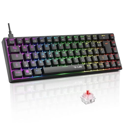 The G-Lab KEYZ TITAN Noir Switch Rouge RGB