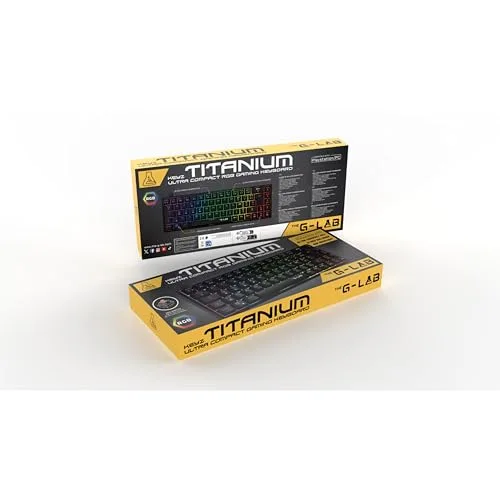 The G-Lab KEYZ TITAN Mécanique Switch Rouge Filaire RGB Noir - vue 7