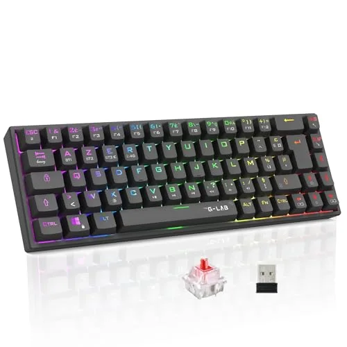The G-Lab KEYZ TITAN 65% Mécanique RGB Sans Fil Triple Mode