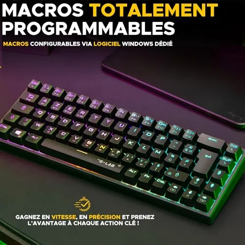 The G-Lab KEYZ TITAN 65% Mécanique RGB Sans Fil Triple Mode - vue 5