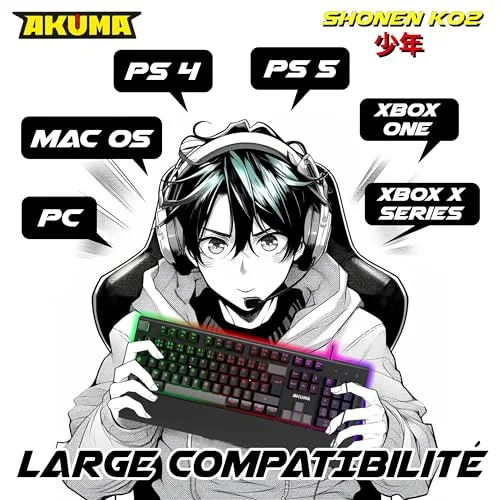 AKUMA Shonen K02 RGB Membrane AZERTY - vue 7