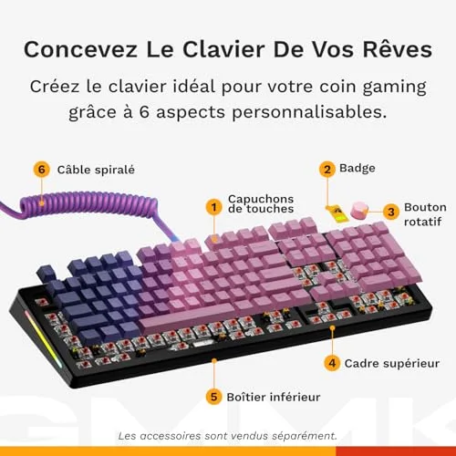 Glorious GMMK 3 Prebuilt 75% RGB Hot Swap - vue 3