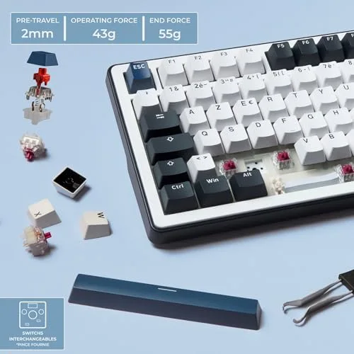 THE G-LAB Keyz Elite 450 96% Triple Mode RGB Hot-Swap - vue 5