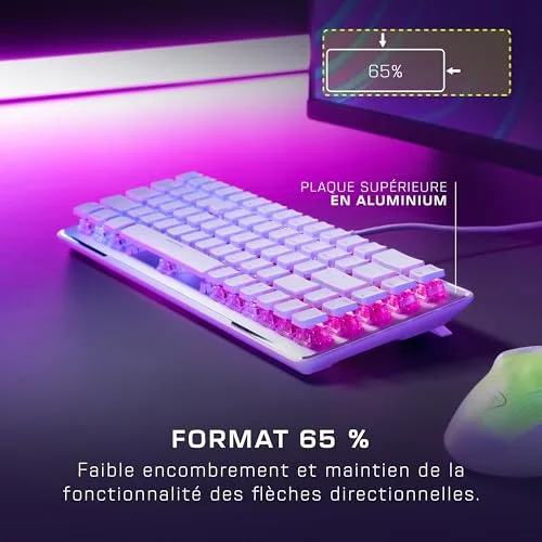 Turtle Beach Vulcan II Mini Blanc Optique 65% RGB - vue 5