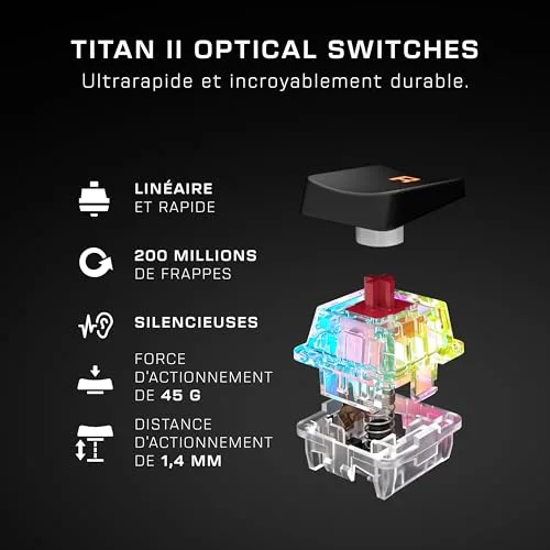 Turtle Beach Vulcan II Mini Optique-Mécanique 65% RGB AZERTY - vue 6