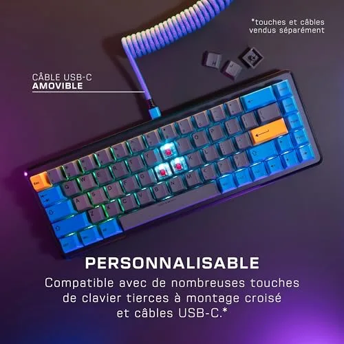 Turtle Beach Vulcan II Mini Optique-Mécanique 65% RGB AZERTY - vue 8