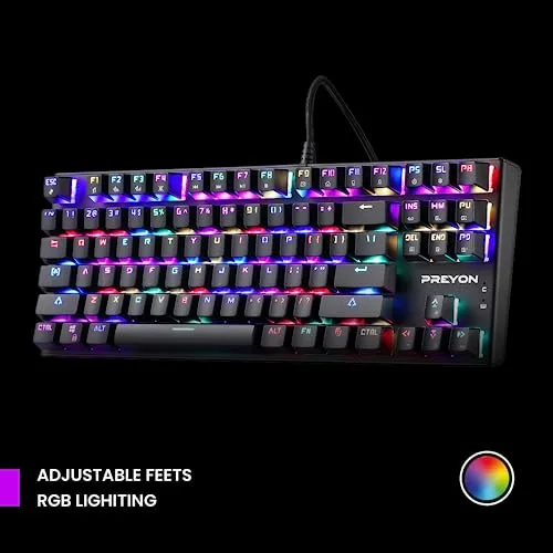 Clavier gaming PREYON Blue Blitz Claw - vue 5