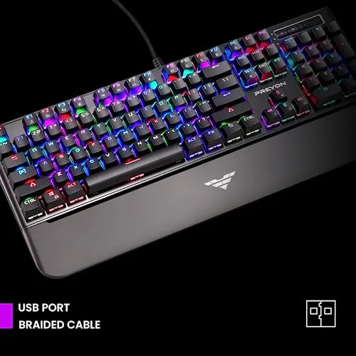 PREYON Long Claw Brown Gateron Brown, mécanique 100% RGB - vue 2