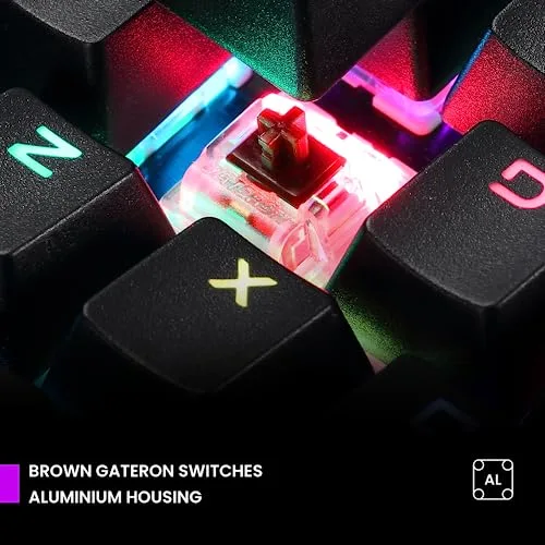 PREYON Long Claw Brown Gateron Brown, mécanique 100% RGB - vue 3