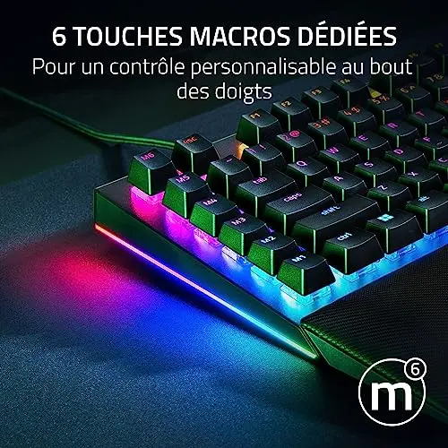 Razer BlackWidow V4 Pro Switches verts - vue 5