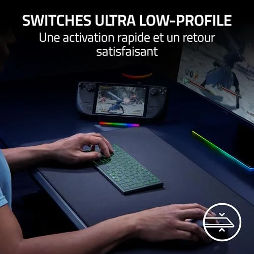 Razer Joro clavier gaming sans fil RGB ultra low-profile - vue 7