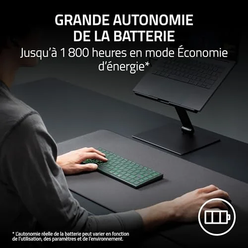 Razer Joro clavier gaming sans fil RGB ultra low-profile - vue 9
