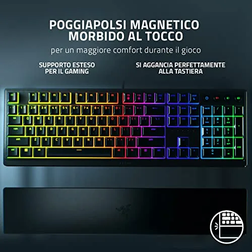 Razer Ornata V3 AZERTY RGB avec repose-poignet - vue 6