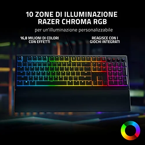 Razer Ornata V3 AZERTY RGB avec repose-poignet - vue 7