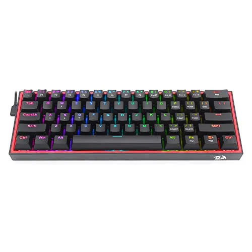 Redragon K617 Fizz 60% RGB Red Switch - vue 4