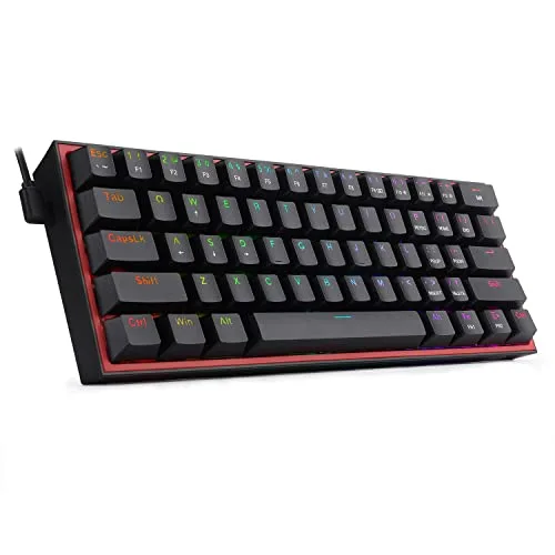 Redragon K617 Fizz 60% RGB Red Switch - vue 6