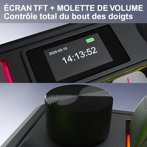HATOR Skyfall 100 Pro Wireless clavier gaming silencieux RGB - vue 8