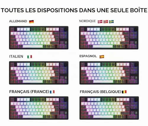 HATOR Skyfall 80 Pro Wireless TKL RGB - vue 9