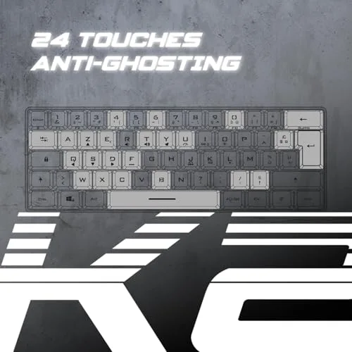 Spirit of Gamer PRO-K2 ARTIC Semi-mécanique RGB AZERTY 60% - vue 6