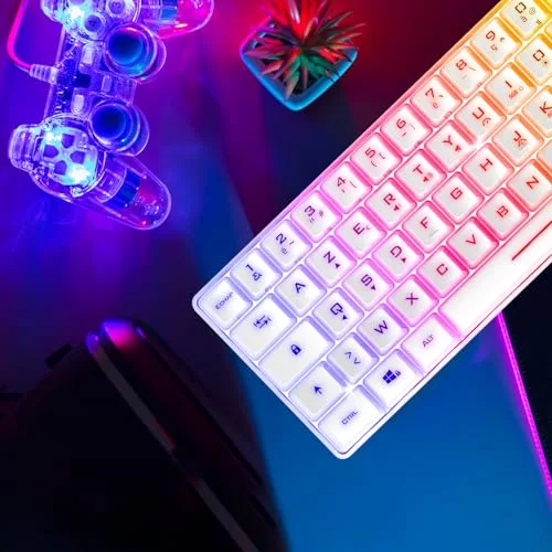 Spirit of Gamer PRO-K2 ARTIC Semi-mécanique RGB AZERTY 60% - vue 7