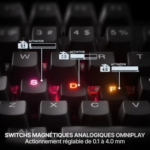 SteelSeries Apex Pro TKL Gen 3 AZERTY OmniPoint 3.0 - vue 6