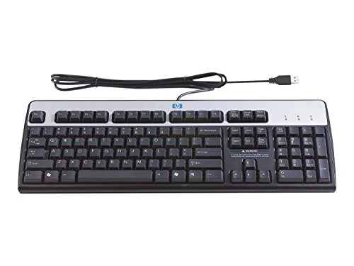 HP Standard Clavier USB Norvégien Argenté