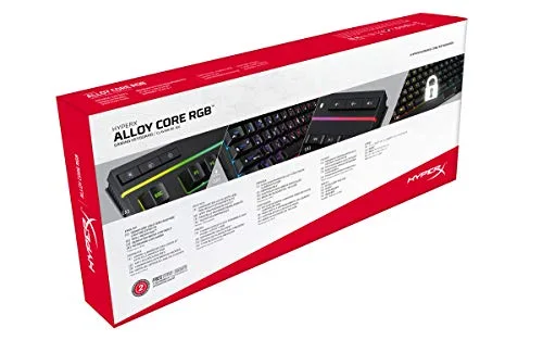 HyperX Alloy Core RGB Noir Membrane AZERTY RGB 5 zones - vue 7