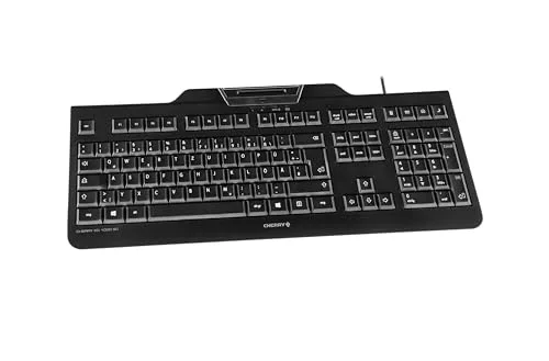 Cherry KC 1000 SC Clavier mécanique AZERTY avec lecteur carte à puce - vue 3