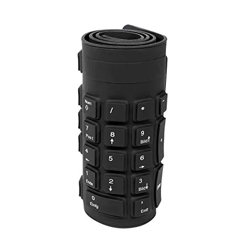 Clavier - LogiLink - Flexible Waterproof - PS/2 USB - QWERTZ Allemand - Noir - vue 3