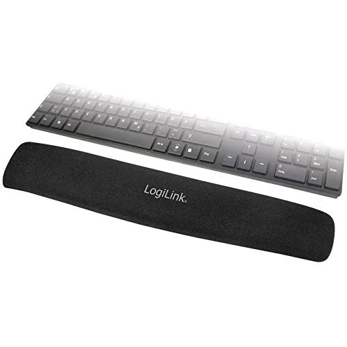 LogiLink Repose-poignets gel noir antidérapant