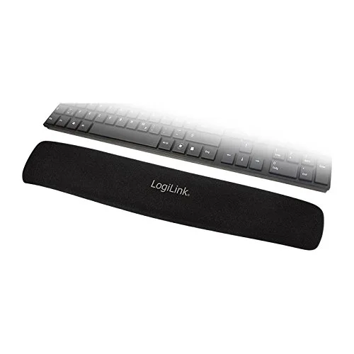 Clavier - LogiLink - Repose-poignets en gel noir - Ergonomique - Antidérapant - Confortable - vue 3