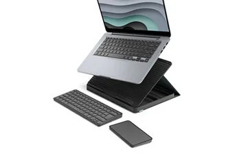 Logitech Casa Pop-Up Desk Graphite clavier sans fil avec pavé tactile