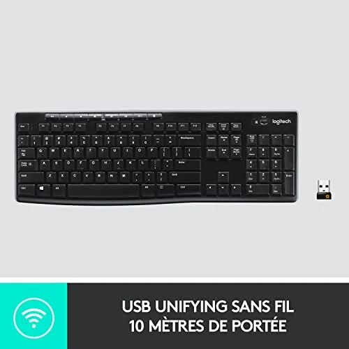 Logitech K270 Clavier sans fil AZERTY Membrane - vue 5