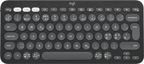 Logitech Pebble Keys 2 K380s Bluetooth Graphite Pan Nordic