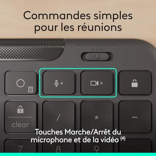 Logitech Signature Slim Wired K620 for Business AZERTY USB-C - vue 6