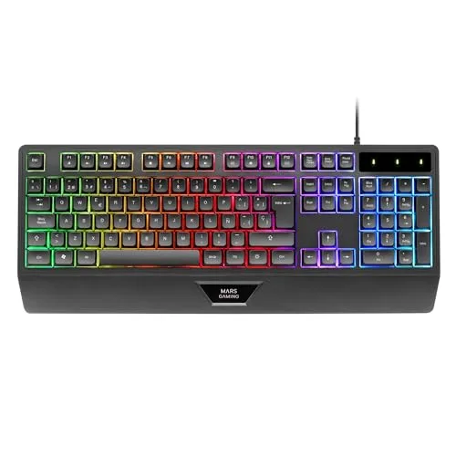 Mars Gaming MK124 clavier ergonomique H-Mech FRGB AZERTY