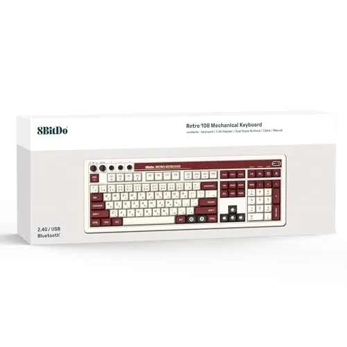 8BitDo Retro Mechanical Keyboard Fami Edition - vue 5