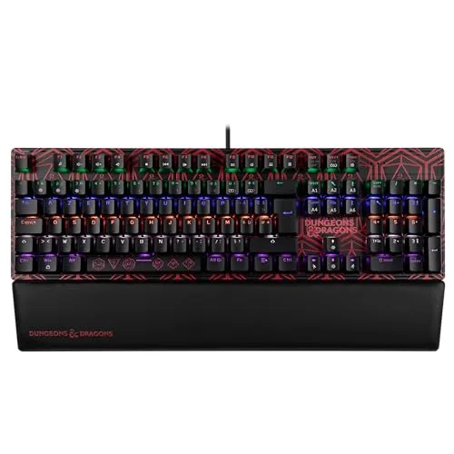 KONIX Clavier Mécanique Dungeons & Dragons RGB AZERTY