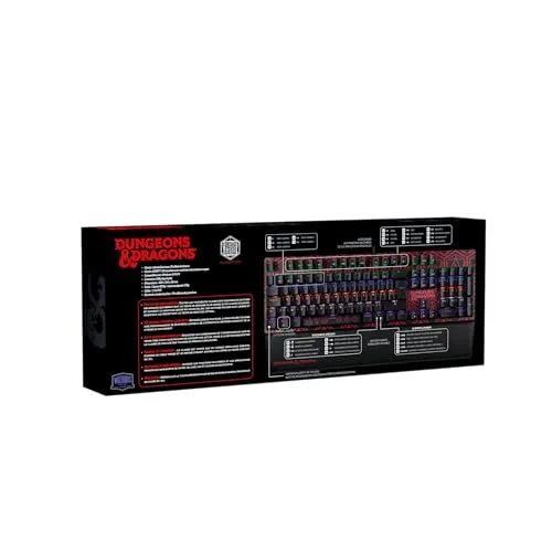 KONIX Clavier Mécanique Dungeons & Dragons RGB AZERTY - vue 9