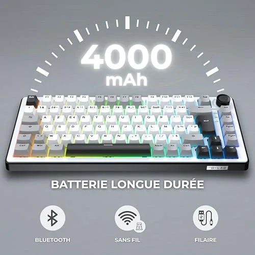 THE G-LAB KEYZ Elite 300 WG TKL sans fil RGB - vue 4