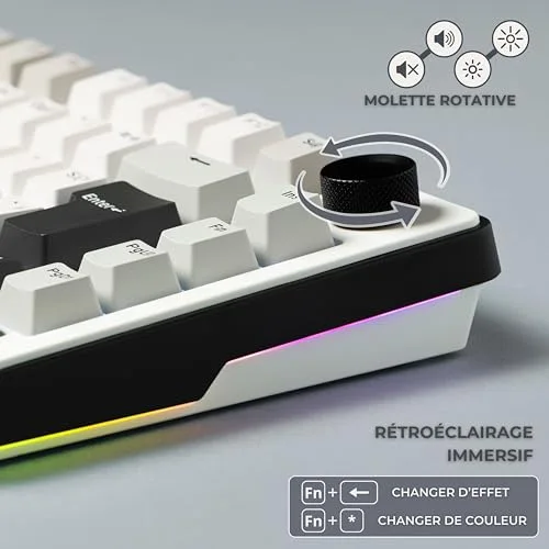 THE G-LAB KEYZ Elite 300 WG TKL sans fil RGB - vue 6
