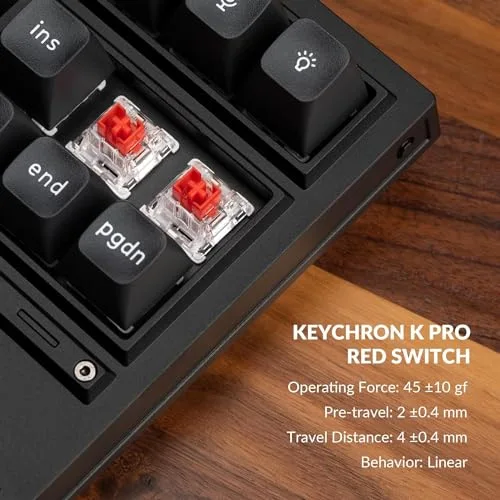 Keychron Q3 Pro SE 65% RGB Hot-Swap Red - vue 8