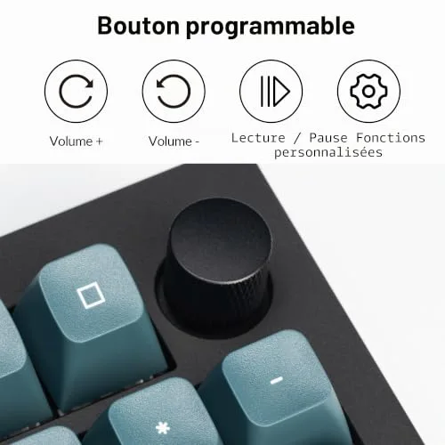 Keychron Q5 Pro Red 96% RGB Hot-Swap Bluetooth - vue 3