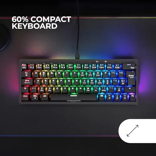 Mars Gaming MKMINIPRO 60% Hot-Swappable RGB - vue 2