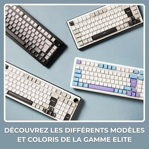The G-Lab Keyz Elite 400 WB Triple Mode AZERTY RGB - vue 9