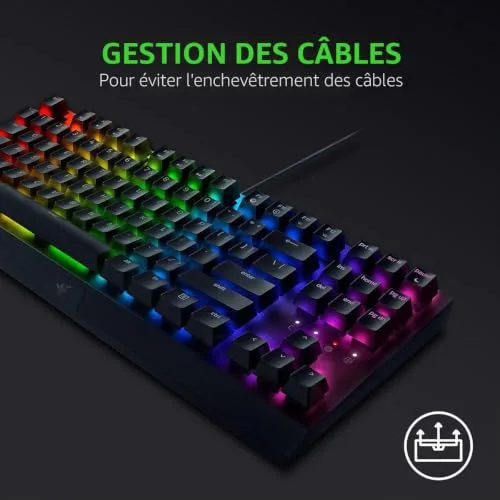 Razer BlackWidow V3 Tenkeyless RGB QWERTZ - vue 4