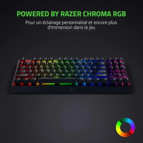 Razer BlackWidow V3 Tenkeyless RGB QWERTZ - vue 6